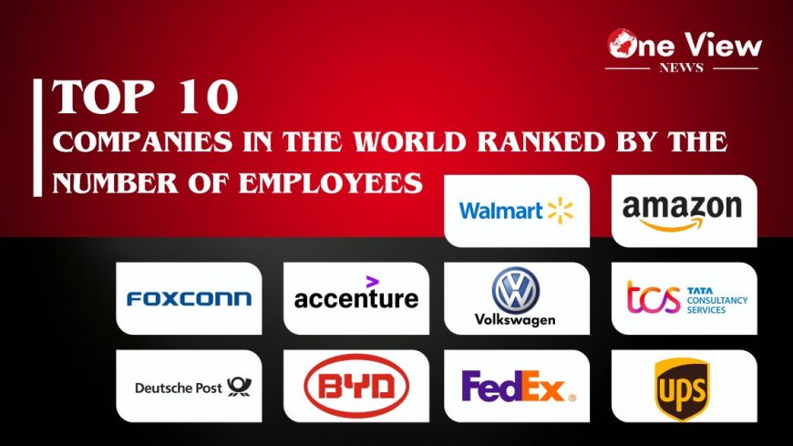 Top 10 companies in the world ranked by the number of employees