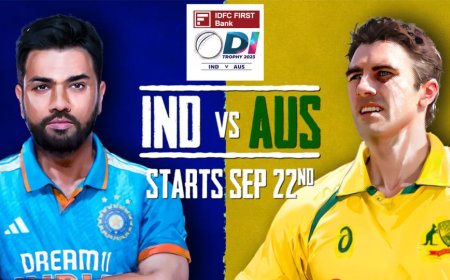 India Announces Squad for IDFC First Bank ODI Series Against Australia