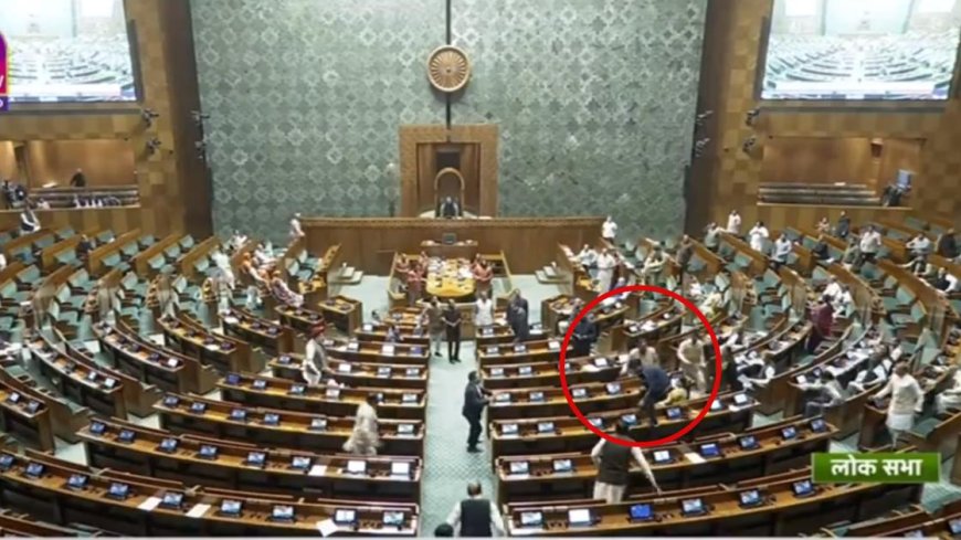 Security Breach in Indian Parliament as Two Intruders Jump into Lok Sabha from Gallery