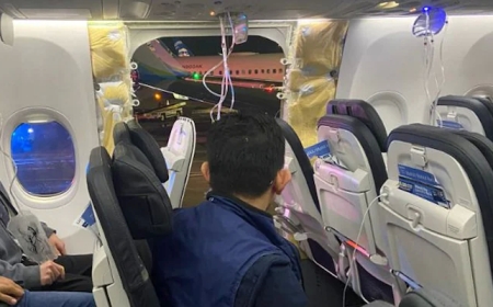 Alaska Airlines Door Blows, Video Captures Panicked Passengers, Flight Makes Emergency Landing