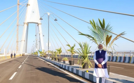 PM Modi Inaugurates India's Longest Cable-Stayed Bridge in Gujarat, Visits Dwarka and Rajkot
