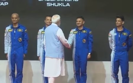 PM Modi Unveils Names of 4 Astronauts for Historic Gaganyaan Mission