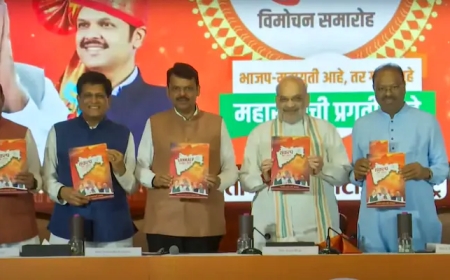 महिला सशक्तिकरण, AI और $1 ट्रिलियन अर्थव्यवस्था: महाराष्ट्र के लिए बीजेपी का संकल्प पत्र जारी