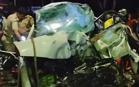 Kerala : Five MBBS Students Killed in Car-Bus Collision in Alappuzha