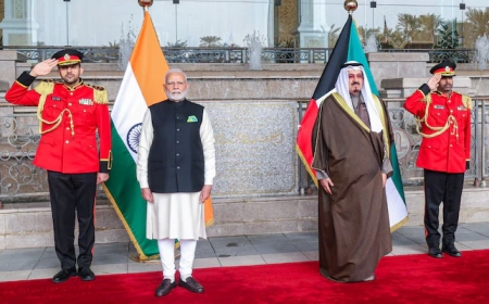 PM Modi Conferred with Kuwait’s Highest Honour, 'The Order of Mubarak Al Kabeer'