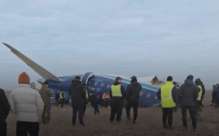Azerbaijan Airlines Plane Crashes Near Aktau, Kazakhstan; Survivors Rescued