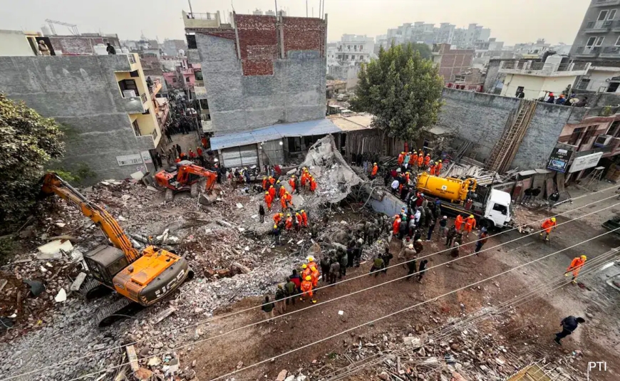 2 Dead, Several Feared Trapped After Mohali Building Collapse; Rescue Operations Underway